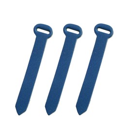 Nippon Chuko NBK Genuine Leather Parts for Ring Fastener, Blue, Full Length 2.8 inches (70 mm), 3 Pieces of the Same Color, LS-BU