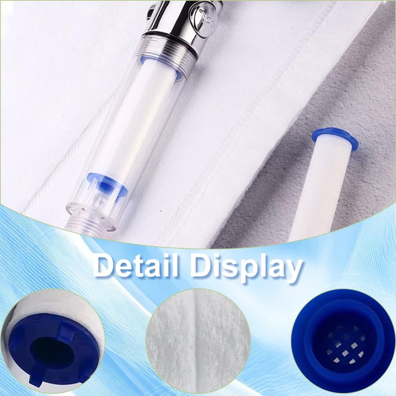 DOKRIN Shower Head Filters, 12 Shower Filters, Anti-limescale Shower Filter,