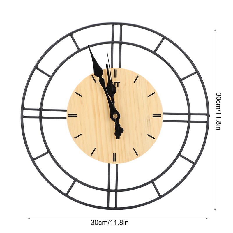 Nordic Modern Fashionable Round Wall Clock Living Room Mute Clock