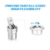 VILLCASE 10pcs Stainless Steel Ball Transfer Bearing Casters Universal Base