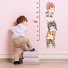 Baby Kids Height Measurement Ruler Sticker Animal Friends 3ea
