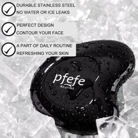 Pfefe Cryo Stainless Steel Gua Sha Facial Beauty Tools, Metal Skin Care Gua Sha for Body SPA Face Neck Eye