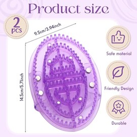2 piezas Cepillo de masaje meridiano magnético Cepillo de masaje meridiano completo para el cuerpo Herramientas de masaje de salón de belleza para mas