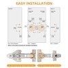 Chibery 2 Pair 135 Degree & 165 Degree Hinges Kit