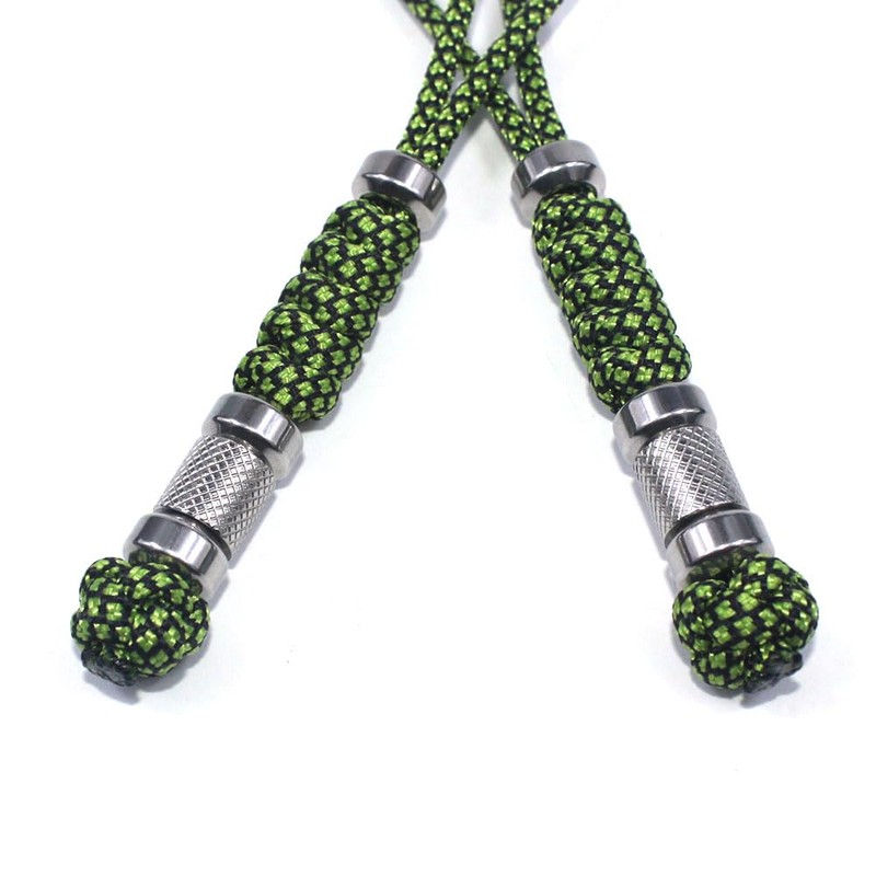 2 Pack Paracord Knife Lanyard with Stainless Steel Beads Paracord