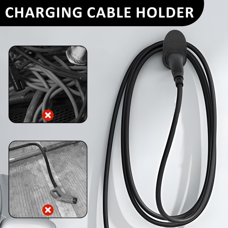 Charging Cable Holder Type 2 Wall Mount, Wallbox Cable Holder