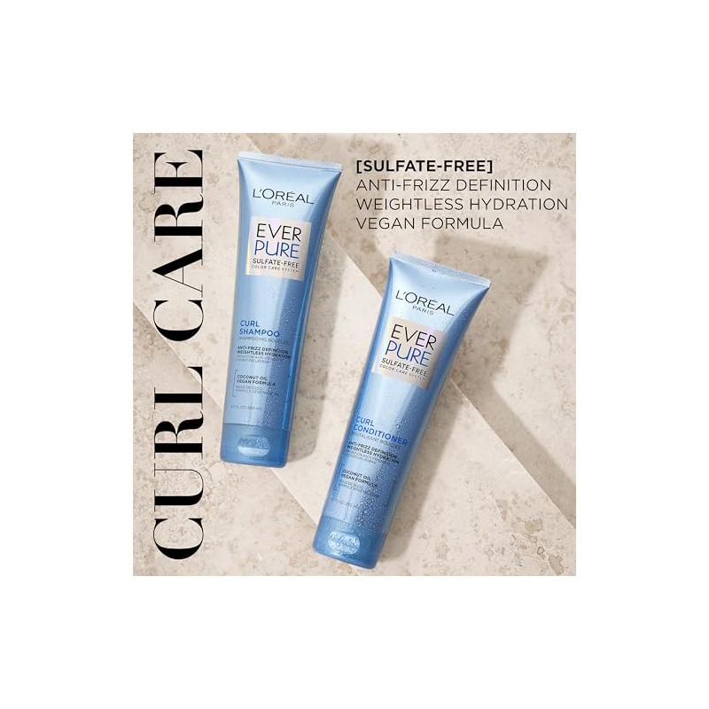 L'Oreal Paris, Ever Curl Acondicionador Libre De Sulfatos 250 Ml