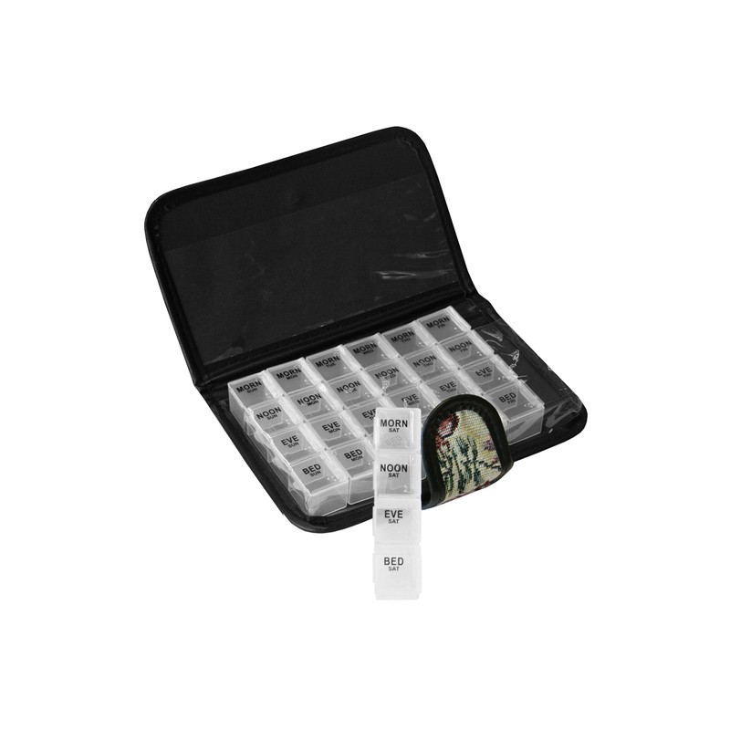 Real Tapestry 7 Days Pill Organiser Pill Box 28 Compartment