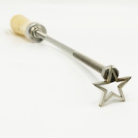 Keesoon 1" Branding Iron for Wood with Customizable Branding Letters Ideal for Wood， Hats and Steak (Star)