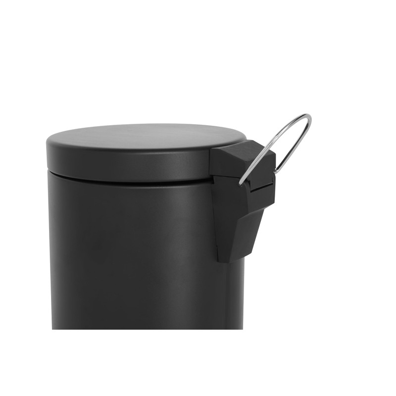 Corby Croft Pedal Bin in Black, 3 L