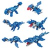 L007780 LaQ Dinosaur World Mosasaurus Model Building Kit, Blue