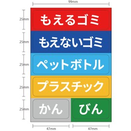 Garbage Sorting Stickers, Trash Can, Seal, Outdoor Set, Spilling Garbage, Plastic Bottle, Can, Bottle, Plastic, Classification, Garbage, Stylish, Can, Bottle, Pedal Bottle, Cute, Stylish (Medium, Type