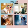 Shower Cap for Kids, 3 Pack Large Reusable Double Layer