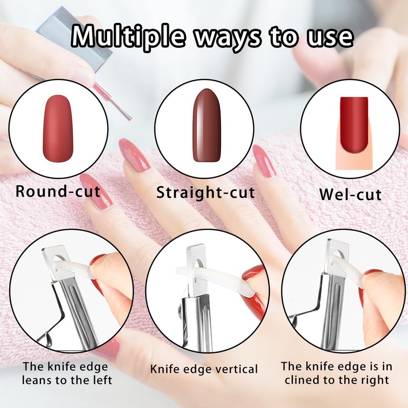 Nail Clippers for Acrylic Nails,Rustproof Acrylic Nail Cutter and Gel