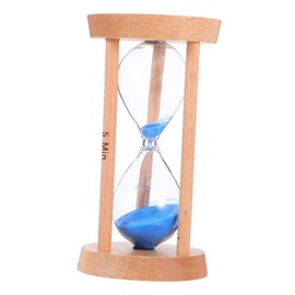Mobestech 5 Sand Timer for Decorative Clock for Home Classroom Management Tool with Elegant Design Blue for Brushing Teeth