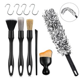Wheel Brush, Car Wash Brush, Set of 6, For Car Body, Cleaning Gap Cleaning, Scratch-Resistant, Car Wash Set, Car Wash, Brush Brush, Car Wash Goods, Car Supplies, Soft