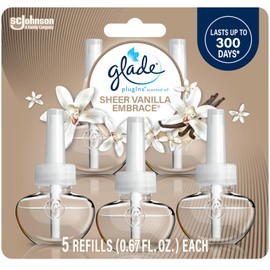Glade Plugins Refills Air Freshener Scented and Essential Oils for Home and Bat