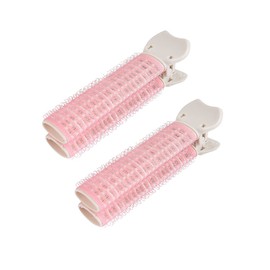 2 Pack Kuru and Bangs Curler, Full Life, Bangs Curler, Hand Rolled Curler, Shefun Curler, Bangs, Small, Magic Curler, Oval Shape, Fluffy, Hair Curler, JP192 (A-pink2)