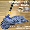 Kleen Handler Wet Mop Replacement Head – Heavy Duty Cotton