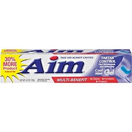 Aim Gel Antactivity Fluoride Toothpaste Baking Soda - 6 Oz