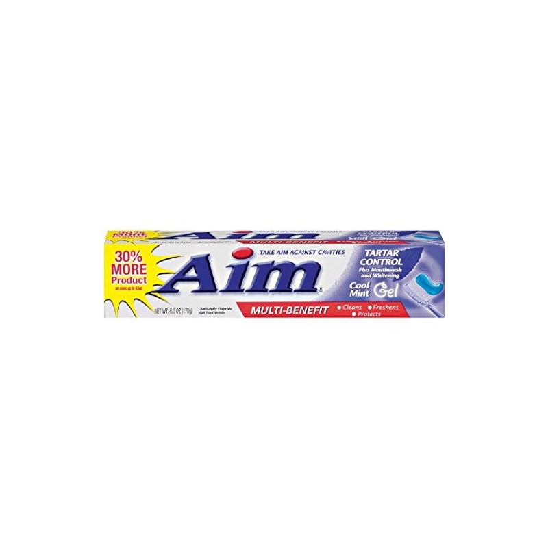 Aim Gel Antactivity Fluoride Toothpaste Baking Soda - 6 Oz