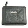Bad Boy Bi-fold Wallet with L-Shaped Zipper Coin Case, Black