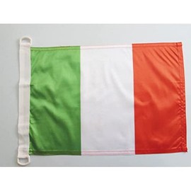 Italy NAUTICAL Flag 18'' x 12'' - Italian flags 30 x 45 cm - Banner 12x18 in for boat - AZ FLAG