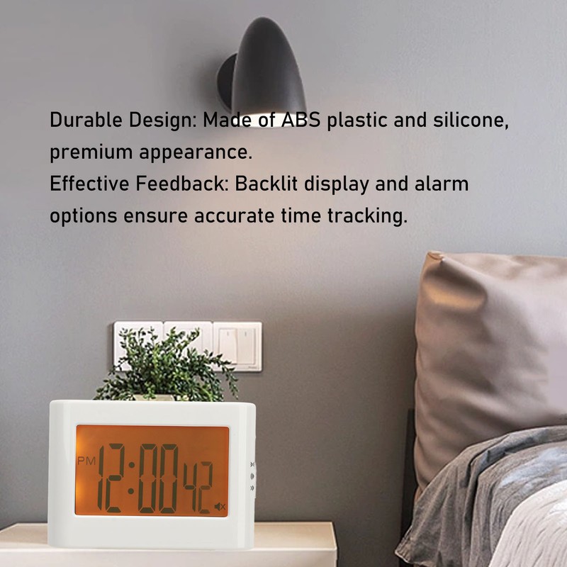 Digital Timer Countdown Up Back Light Vibration Sound Flash Alert