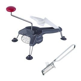 Westmark Famos 117122E7 Vegetable Slicer with 3 Slices + 1 Peeler Stainless Steel Blades Schnitzel Mouli Set