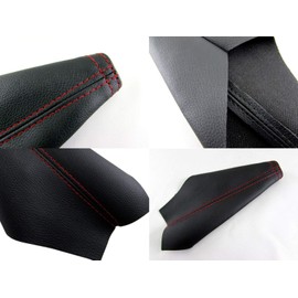 BRIGHTZ INT-ETC-200 Jimny Sierra JB74W Side Brake Boot Cover, Red Stitching, Parking Brake, Handbrake Grip, JB JB74, B74, 74, Jimny Sierra 32834