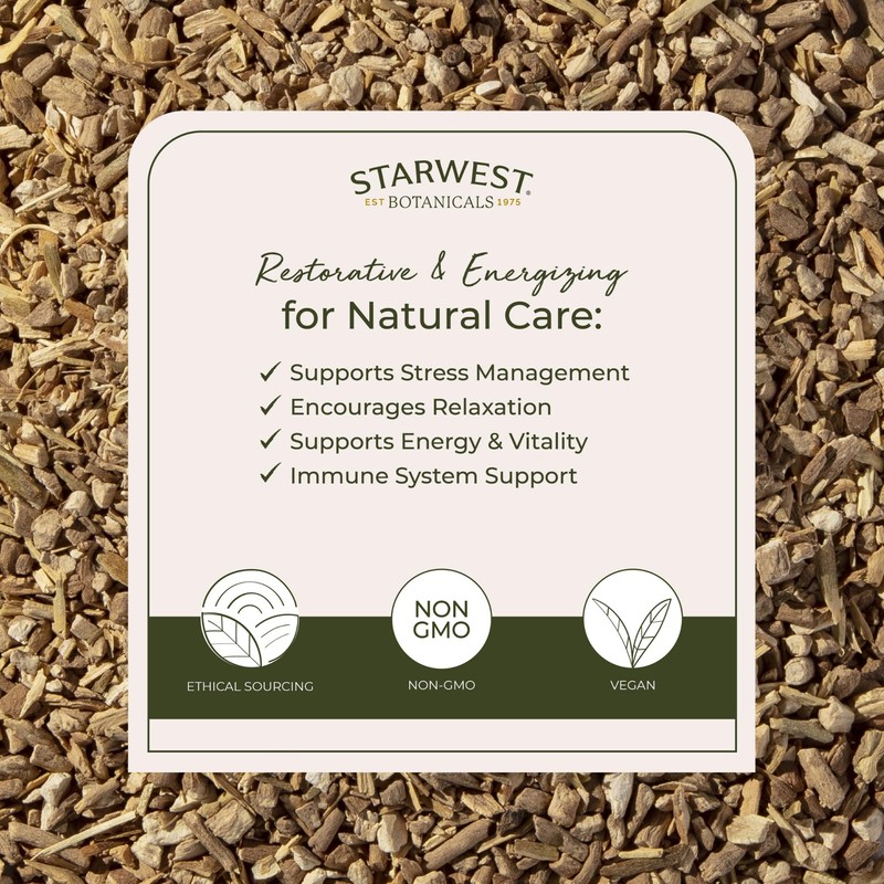 Starwest Botanicals Organic Ashwagandha Root for Women & Men -