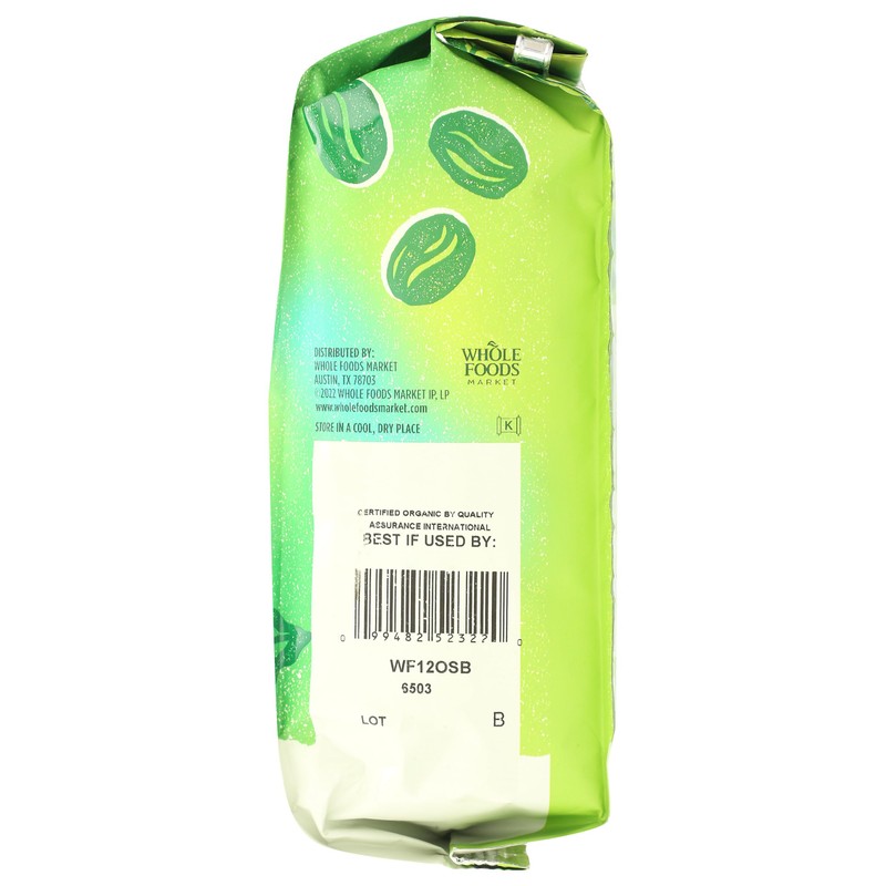 Whole Foods Market, Organic Sierra Blend Whole Bean Coffee, Medium-Dark