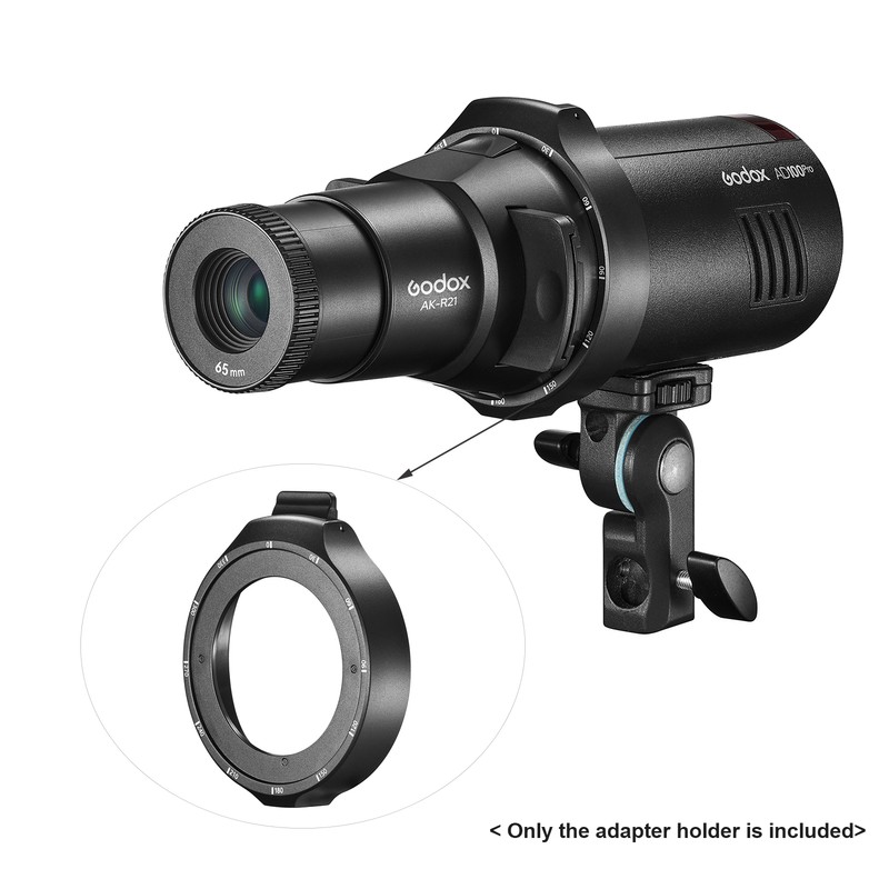 Godox AK-R28 Round Head Flash Adapter Holder for Mounting Godox