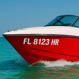 2 Boats Decals with Boat Numbers and Letters - Durable Number Stickers and Boat Registration Numbers in Vinyl Decal for Jet Ski, Boat