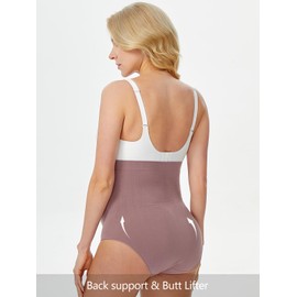 Angelhood Women's Maternity High Waist Underwear Pregnancy Seamless Soft Hipster Panties Over Bump, 3 Pack, X-Large