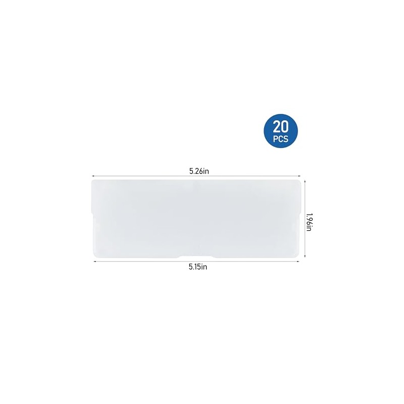 40717 Width Dividers for Craft Cabinet Large Drawers White 20Pcs