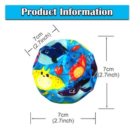 QOUXZ 6 Pack Astro Jump Ball, Multicolored Spaceballs, Bounce Ball, Super High Bouncing Lightweight Jumping Ball for Children, Bouncy Balls, Jumping Ball, Bouncing Ball Toy for Stress Relief