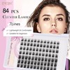 EMEDA Eyelash Clusters, 10 mm, DIY Individual Eyelashes, Eyelash Extensions,