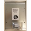 Elevator Permit Frame 4X6 Stainless Steel