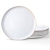 AmorArc Ceramic Dinner Plates Set of 6, 10.5 Inch Handmade