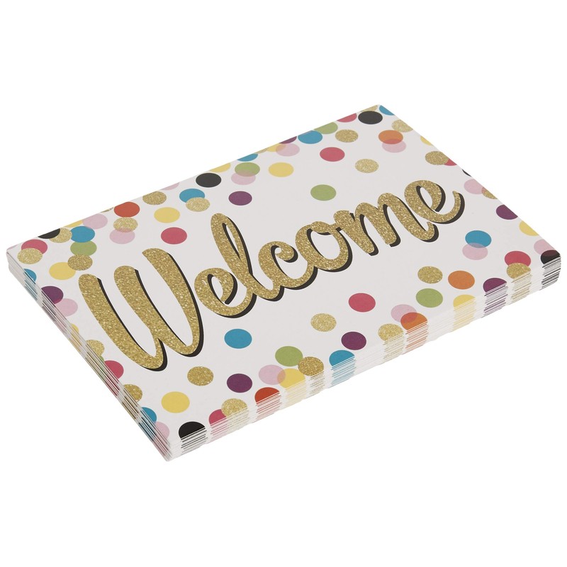 Teacher Created Resources Confetti Welcome Postcards (8894)