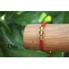 Libela Pulsera Libela de Protección Roja con Ámbar Mediano