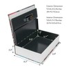 KYODOLED Hidden Metal Lock Box,Diversion Book Safe with Combination Lock,Money