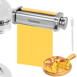 Pasta Roller for Kitchenaid Stand Mixer, Pasta Maker for Kitchenaid Mixer Attachments, Stainless Steel Pasta Attachment for Kitchenaid Stand Mixer, 8 Gears Adjustable by Gomen