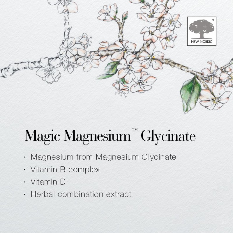 New Nordic Magnesium Glycinate | 600 mg Extra Strength |
