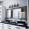Ceybo Blue 4 Light Bathroom Vanity Light Wall Fixture with