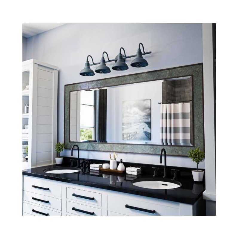Ceybo Blue 4 Light Bathroom Vanity Light Wall Fixture with