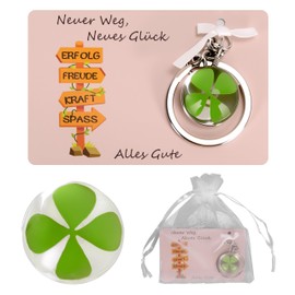 Zidoley Farewell Gift Colleague, Farewell Colleague Guardian Angel Key Ring, Gift for New Job Retirement Job Change Blessing New Ways, luck