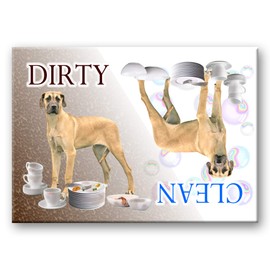 Great Dane Clean Dirty Dishwasher Magnet No 5