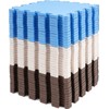 BalanceFrom Puzzle Play Mat, 36-Pc Interlocking Foam Floor Tiles, Blue/Brown/Beige